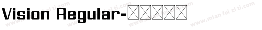 Vision Regular字体转换